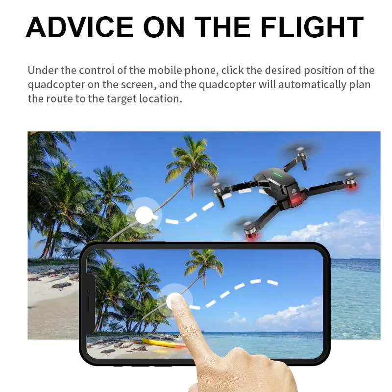 Дрон VISUO ZEN K1 Радиоуправляемый с GPS 4K широкоугольной HD двойной камерой Wi Fi FPV