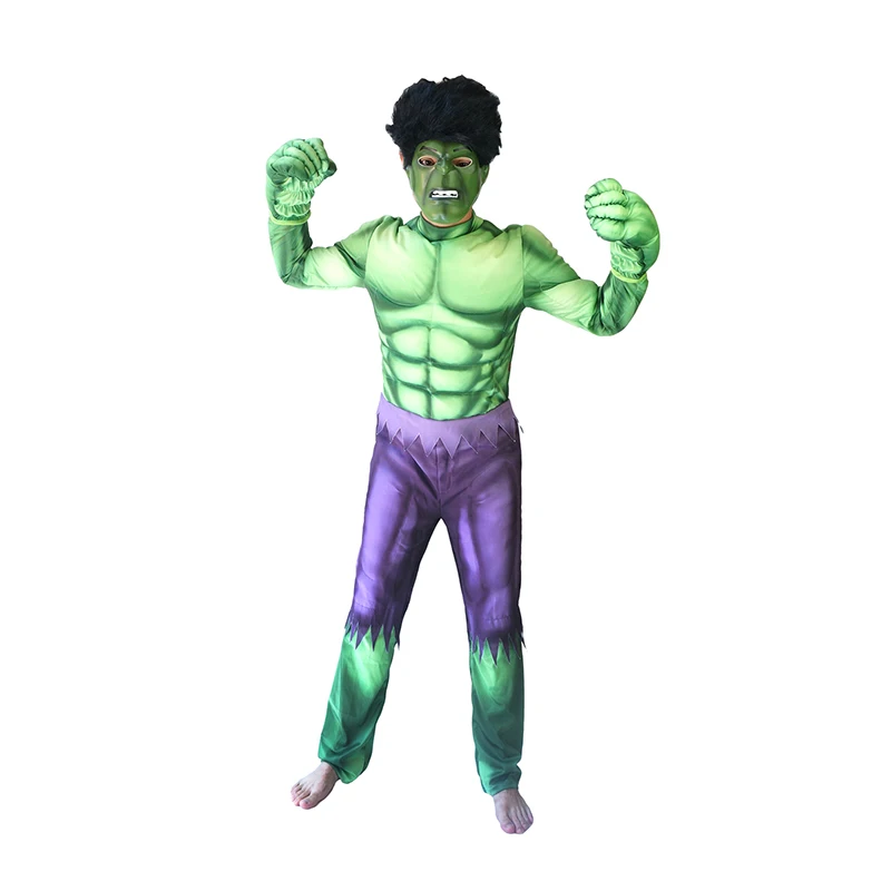 Avengers Green Hulk Kids Unisex Costume Children's Superheroes Adult ...