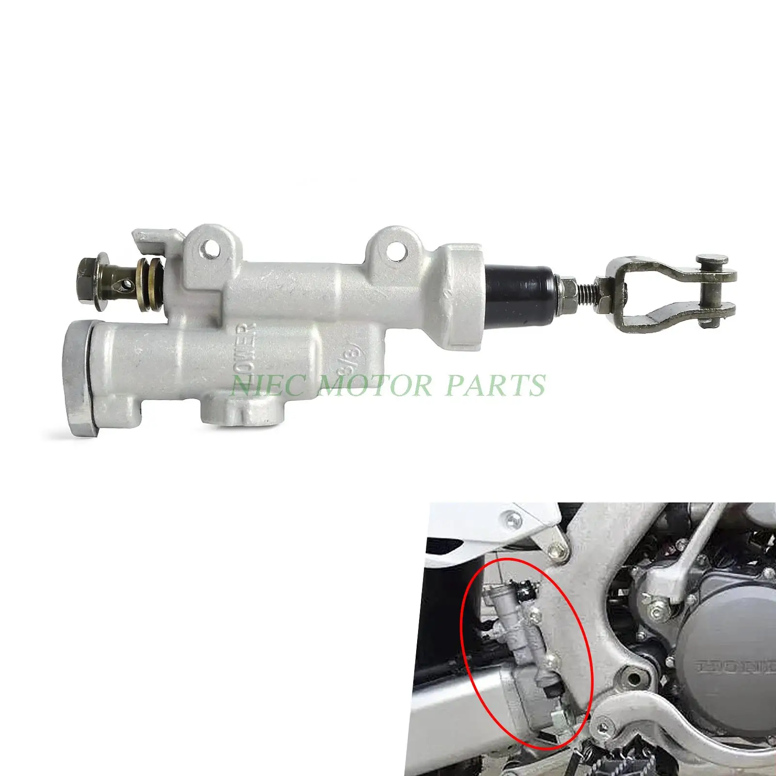 Motorcycle Rear Brake Master Cylinder For HONDA CRF125R CRF250R CRF450R