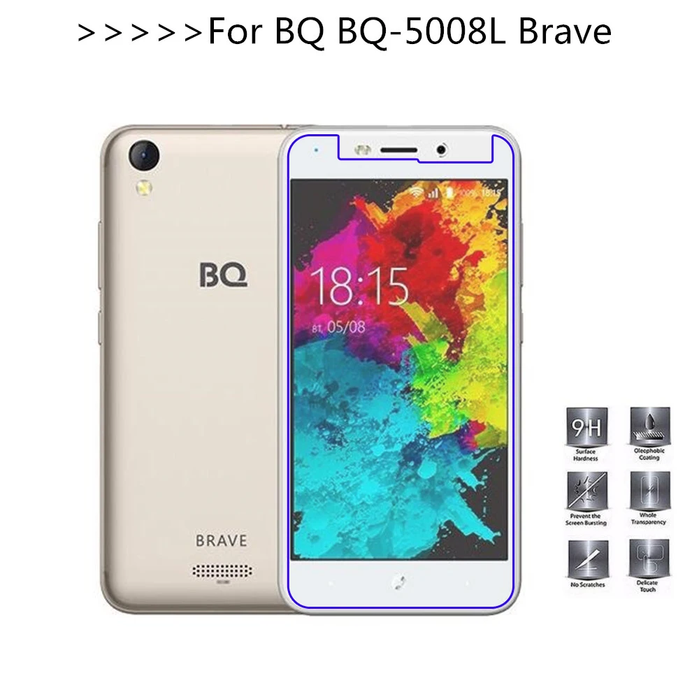 Для BQ BQ-5008L Brave закаленное стекло 2.5D 9H защитная пленка Взрывозащищенный ЖК-экран