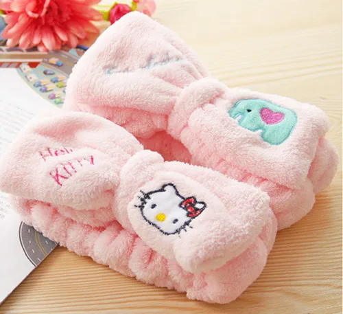 Новый Hello Kitty мытье лица макияж красота упражнения волос шапка yey 05|cap f|cap capcap new |