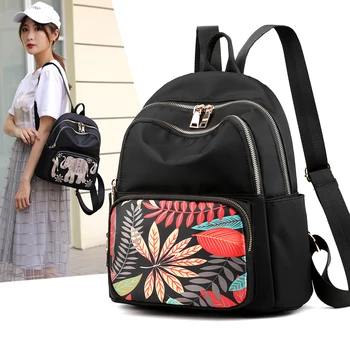 

Fashion Waterproof Nylon Backpack 10 Colors Lady Women's Backpacks Female Casual Travel Bag High capacity school backpack