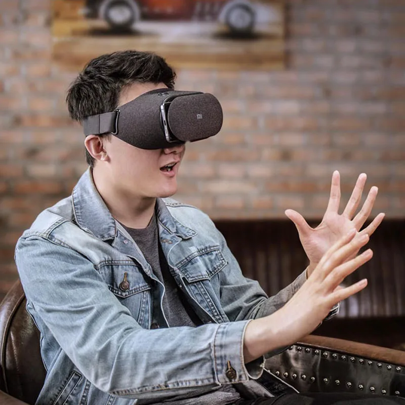 Оригинальные 3d очки Xiaomi VR Play 2 гарнитура Mi с игровым контроллером для кинотеатра