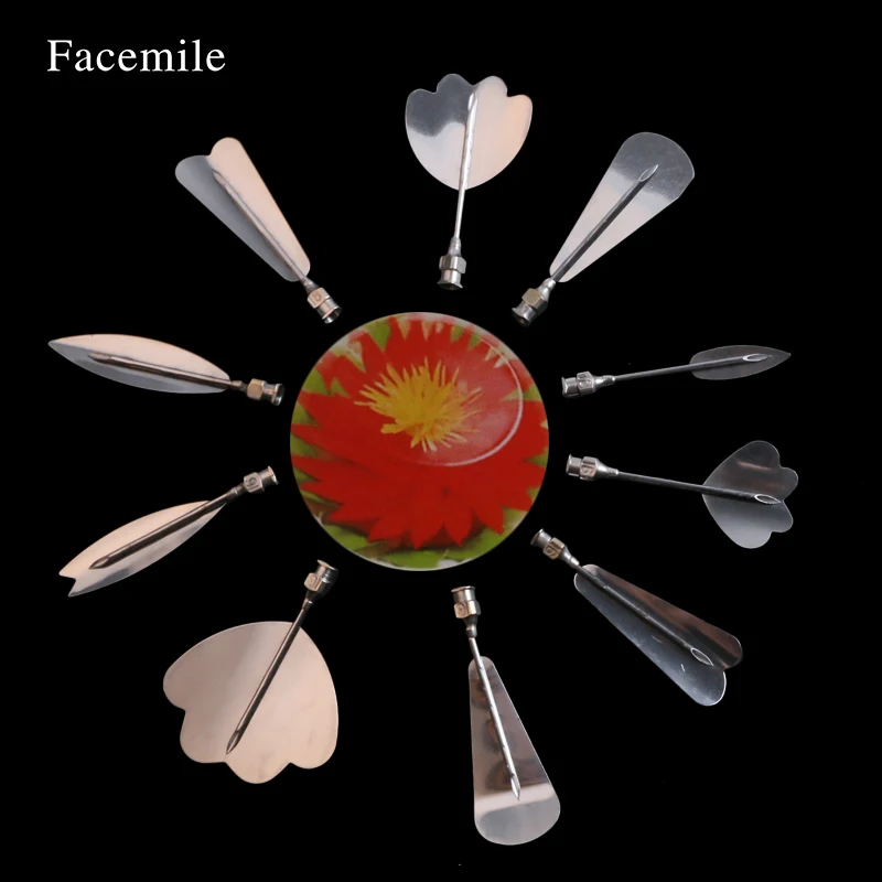 Facemile 11 шт./компл. 3D Желе Цветок Art инструменты Желе торт желатин пудинг сопла шприц Россия сопла набор Торт Украшение Инструмент