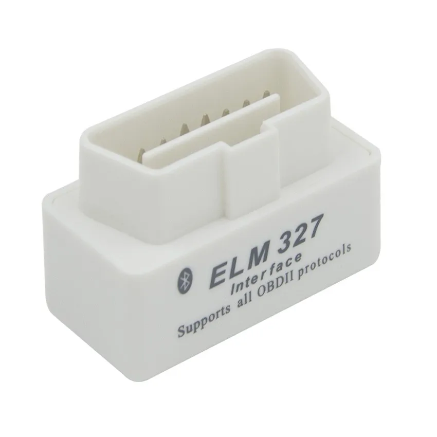 High quality Super MINI ELM327 Bluetooth OBD2 V2.1 Double PCB Board White Smart Diagnostic Interface ELM 327 Wireless Scan Tool