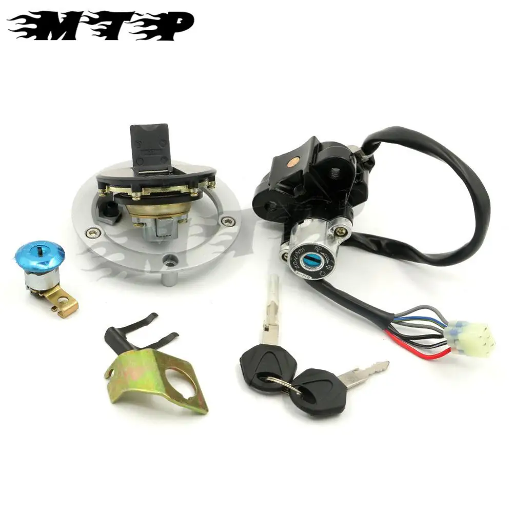 

6 Wires Ignition Switch Seat Lock Gas Cover Key Set for Suzuki GSXR600 GSXR750 2004-2005 SV 1000S 2003 04 05 06 07-2008
