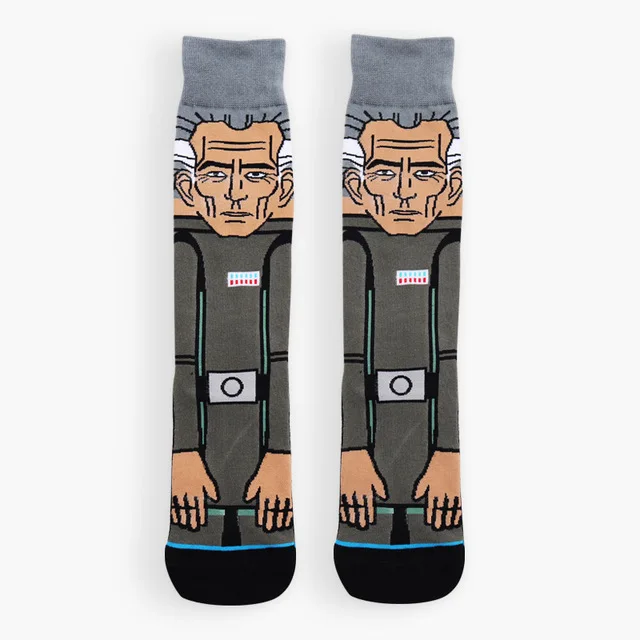 Горячая Распродажа осенне-зимних забавных мужских носков с героями мультфильмов, носки с изображением Вейдера - Цвет: 12