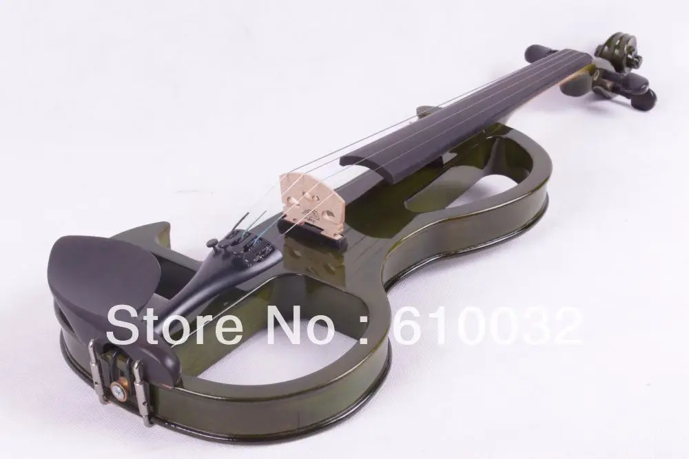 

dark green color 4/4 4 String Electric Violin Solid wood hand style 2-6 #