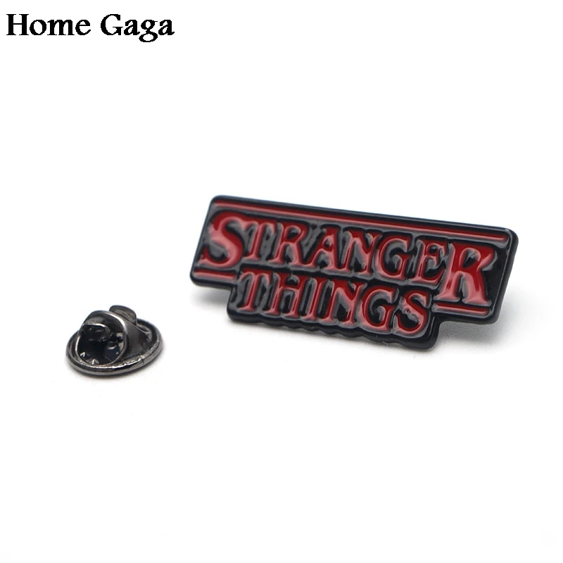 

D0667 Homegaga Stranger things Zinc Charm Pins para Shirt Coat Brooches Clothes backpack Accessories metal medal Jewelry Badges