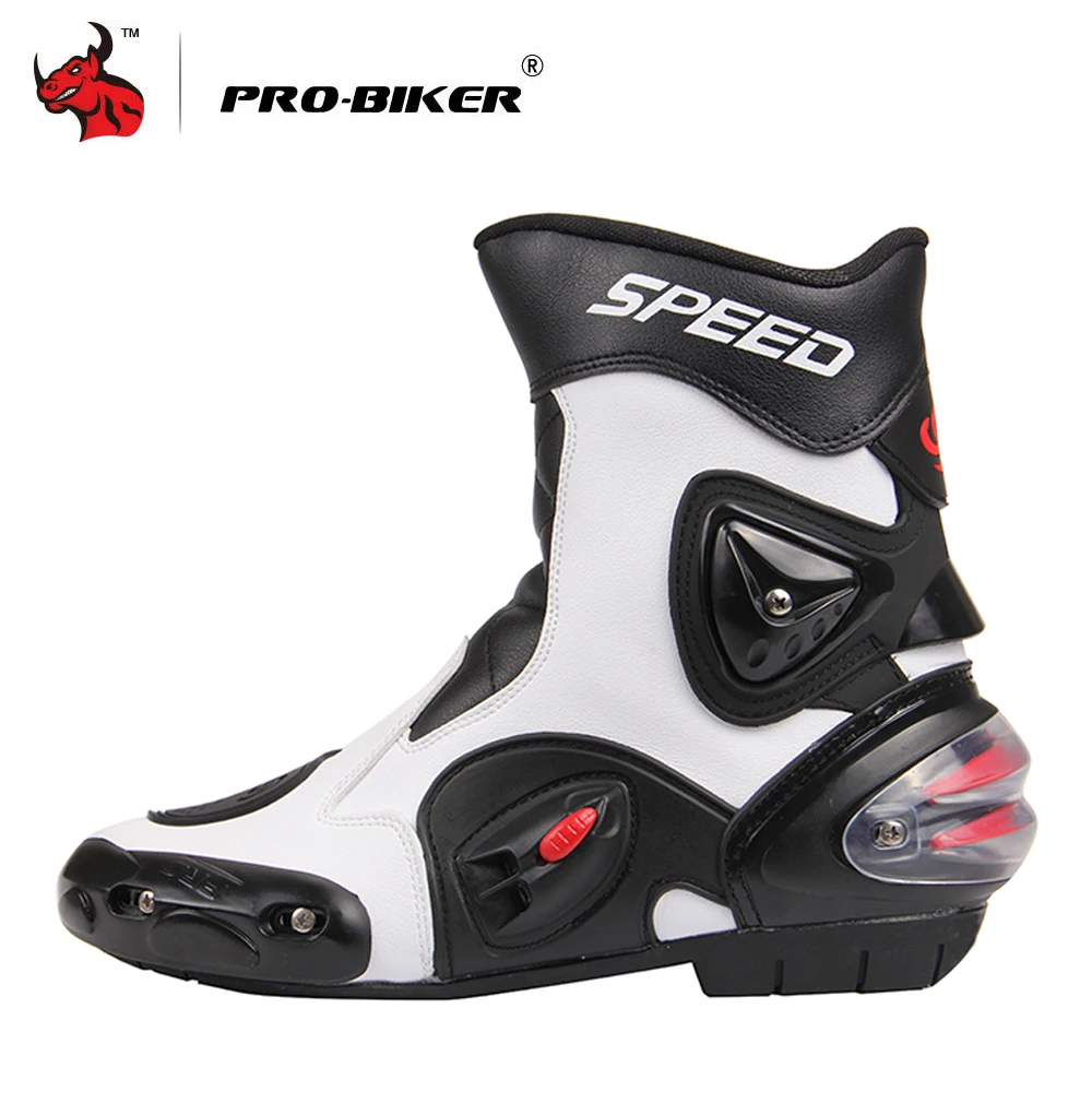 PRO BIKER Botas de Motocross de cuero PU para hombre, zapatos de Moto,  carrera, bicicleta, velocidad|speed boots|motorcycle bootsmotorcycle boots  men - AliExpress