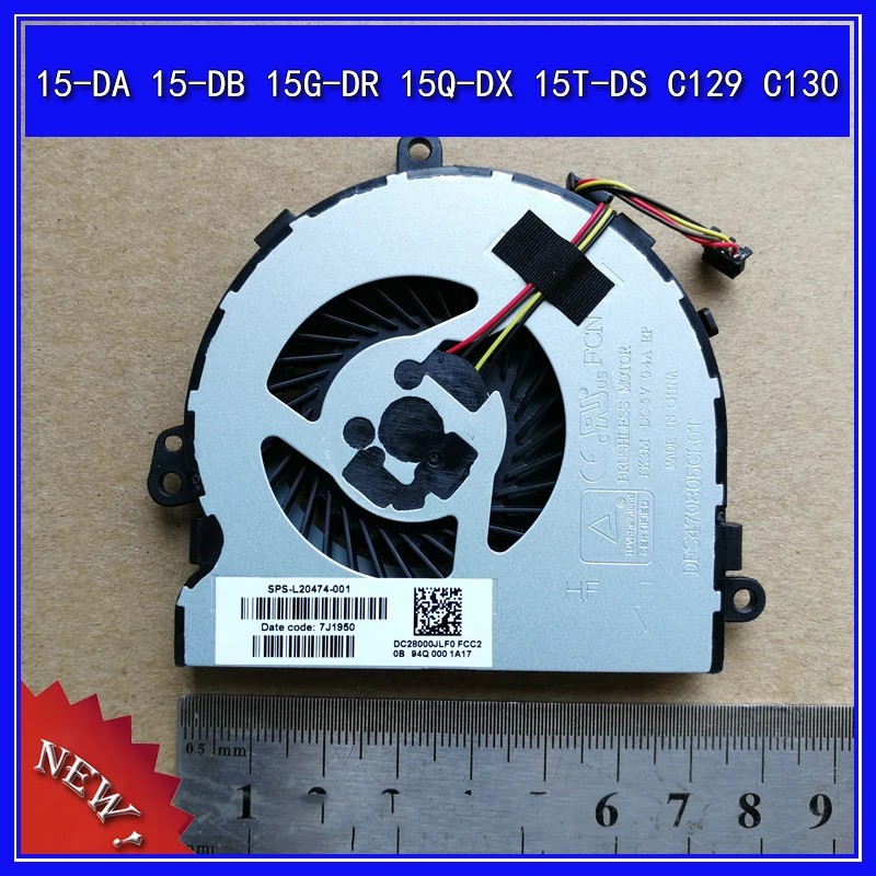 

Laptops Computer Replacements CPU Cooling Fan Fit For HP 15-DA 15-DB 15G-DR 15Q-DX 15T-DS C129 C130 Series Laptops
