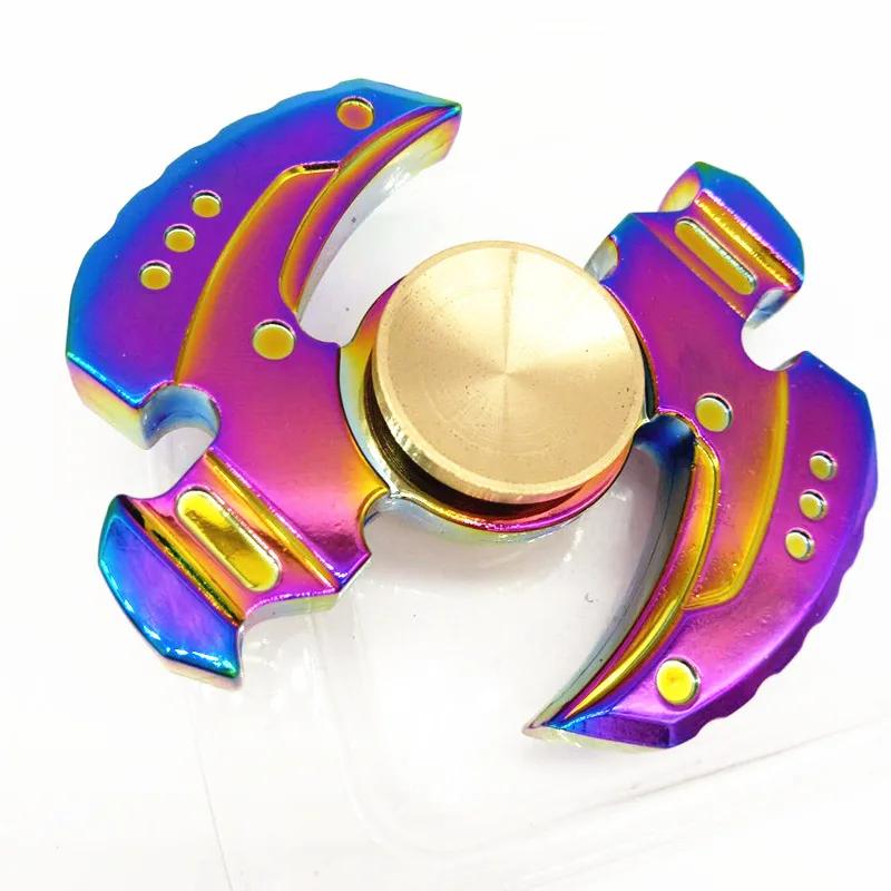 Новые яркие Непоседа игрушки ручной Spinner вращения долгое время для аутизма и СДВГ Дети/Взрослых Смешные анти стресс