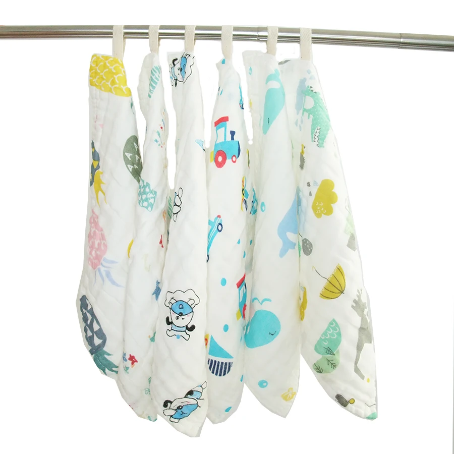 

Baby Handkerchief Cotton Gauze Newborn Face Hand Bathing Towel Bibs 15x15cm Baby Bandana Bibs Feeding Square Towels