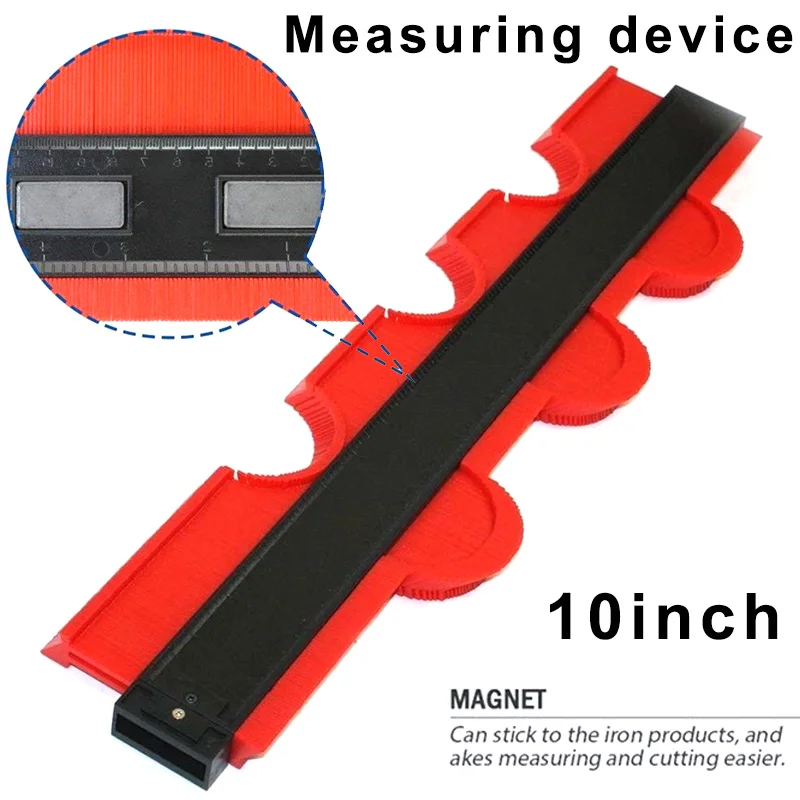 

Professional 10Inch Contour Profile Gauge Tiling Laminate Tiles General Tools Duplicator WWO66