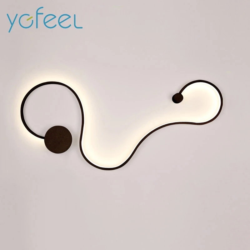 [YGFEEL] Modern LED Wall Lamp Bedroom Beside Lamp Study Reading Lighting Wall Light Living Room Creative Decoration Wall Sconces