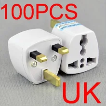 Универсальный ЕС, США, AU, Великобритания, переменный ток, зарядное устройство, адаптер, конвертер, зарядные устройства для путешествий, Великобритания, 100 шт./партия