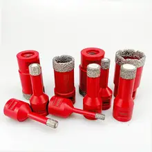 SHDIATOOL Dry Vacuum Brazed M14 Connection Diamond Drilling Core Bits Diamond Height 10mm Hole saw for porcelain tile stone diatool diameter 40mm vacuum brazed diamond drilling core bits with 10mm diamond height hole saw granite marble ceramic