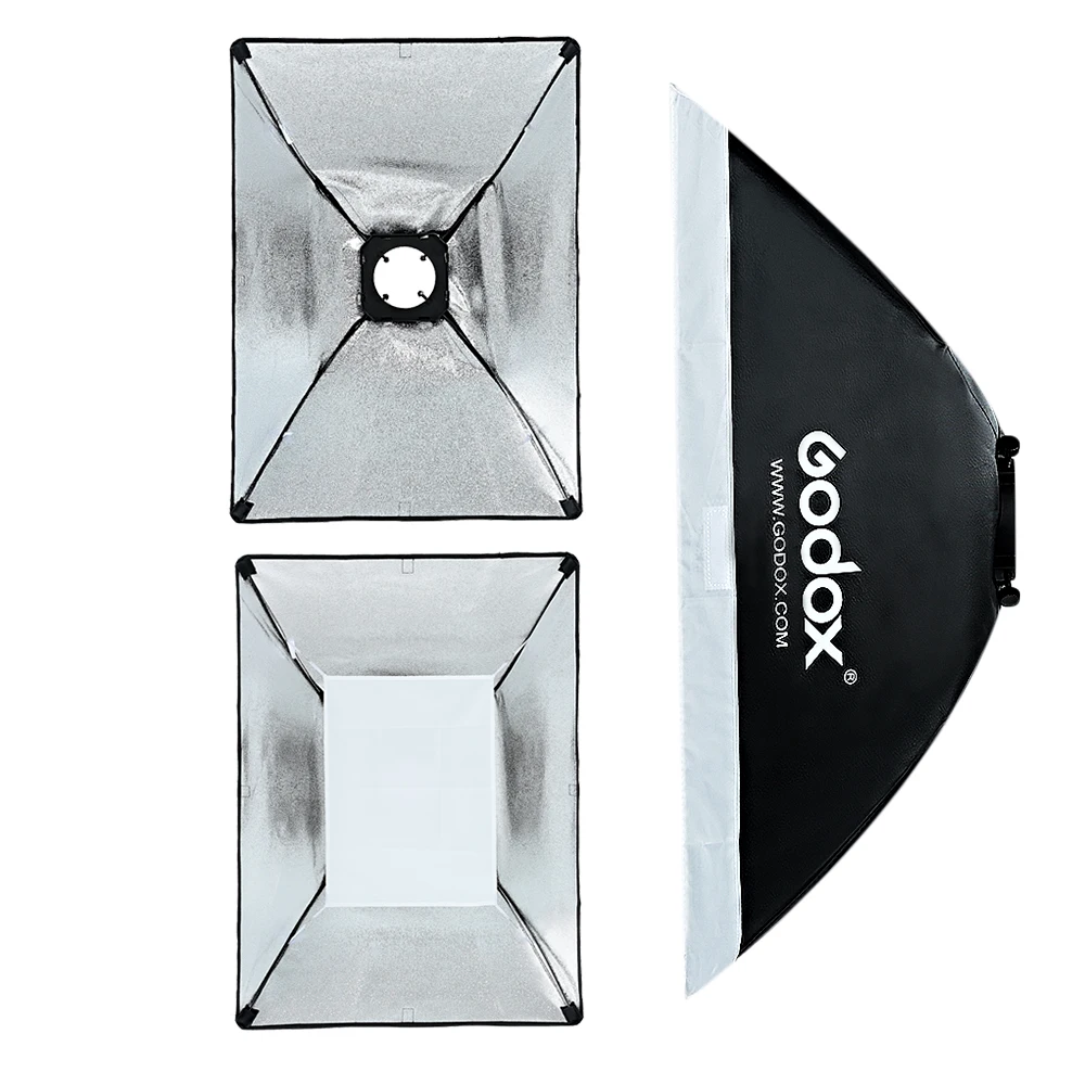 Godox 19," x 27,5"/50*70 см Прямоугольный софтбокс для фотостудии MS50* 70 с универсальным креплением для K-150A/K-180A/300SDI/E250/E300 и т. д