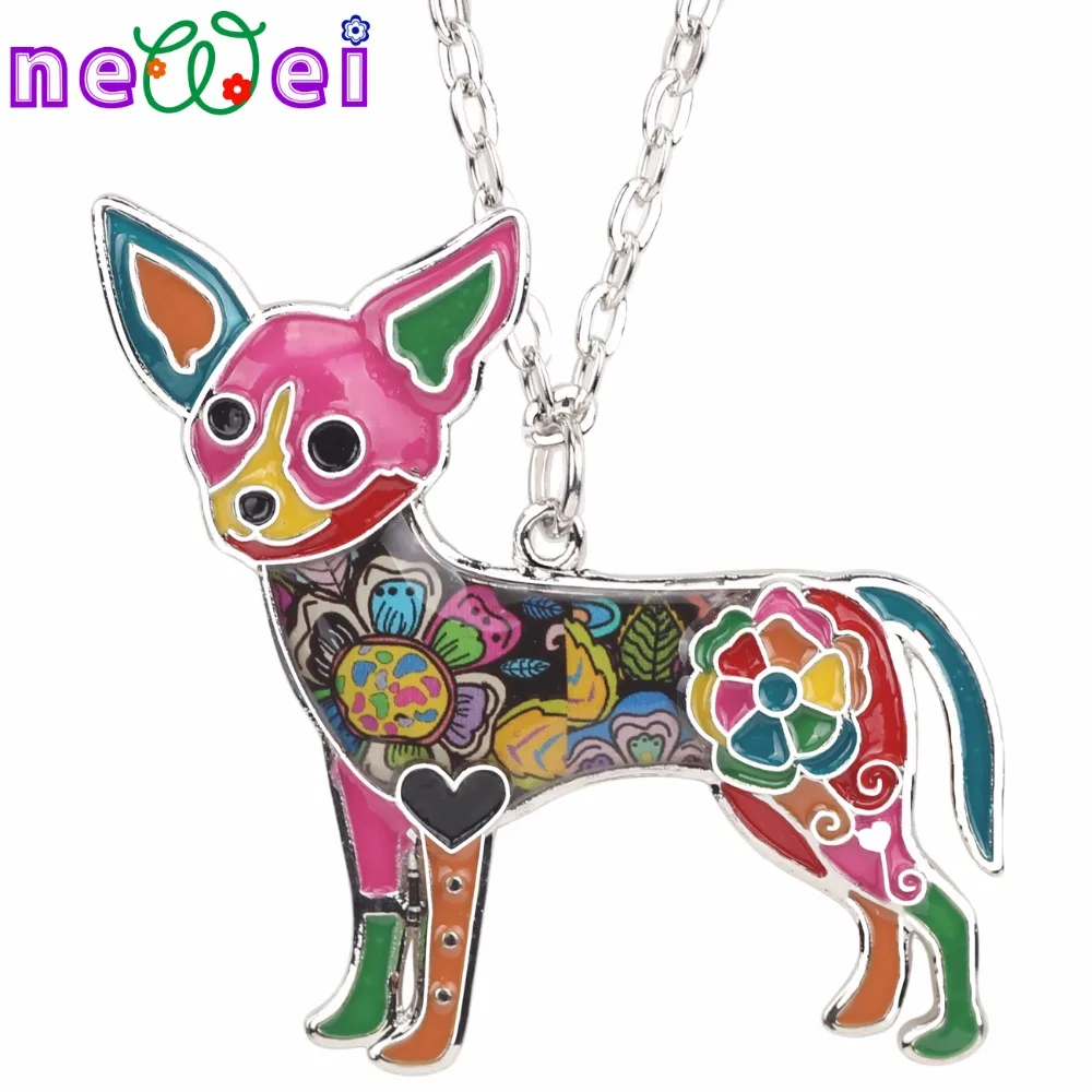 Buy NEWEI Maxi Statement Metal Alloy Chihuahuas Dog