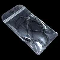 100Pcs/Lot Ziplock Plastic Clear Jewelry Storage Bag with Hang Hole Ziplock Closure Electronic Accessories Package Bag 24 Sizes 2
