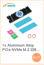 Алюминий M.2 жесткий диск теплоотвод радиатор охлаждения кремния Therma колодки кулер для M2 NGFF 2280 PCI-E NVME SSD
