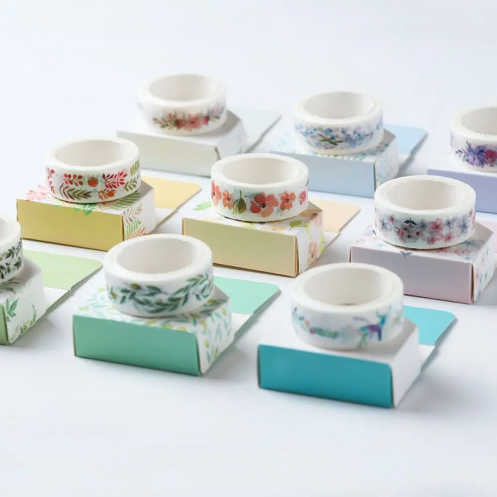 1pc 1.5CM*7M Water Color Washi Tapes Hand Account DIY Scrapbooking Dairy Photo Notebook Album Decorative Label Sticker | Канцтовары для
