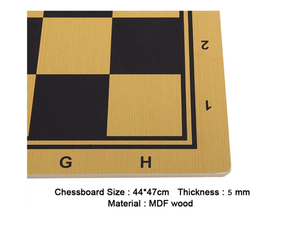 BSTFAMLY МДФ Деревянная шахматная игра 44*47 см шахматная доска 47*47 мм шахматная доска и нарды IB2