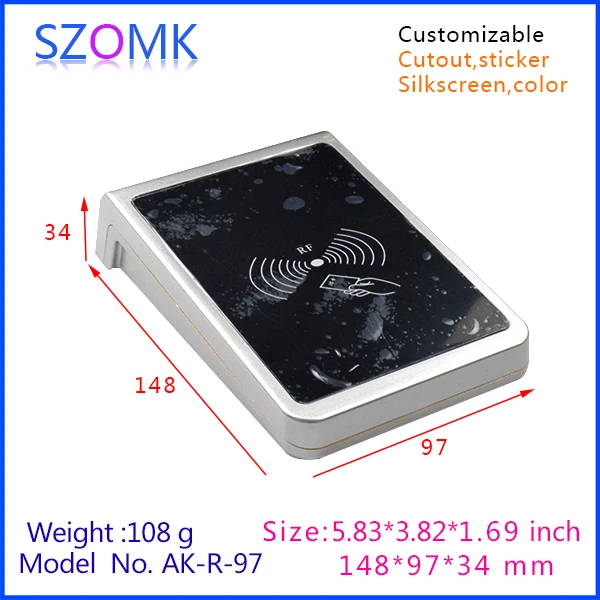 

10 pcs/lot plastic case electronics enclosures for electronics card copier access control enclosures 148x97x34mm
