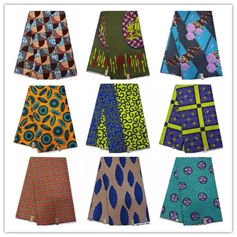 Анкара ткань лучшее качество настоящий java воск 6 ярдов африканская набивная 100%