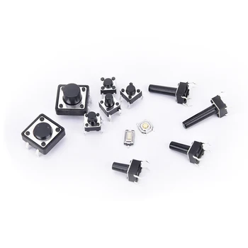 

14 types 140 x Button Switches Momentary Tact Tactile Push Button Switch SMD Assortment Kit Set Life 100000 times Promotion