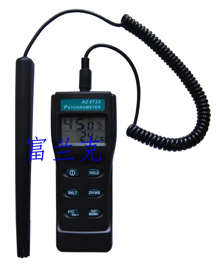 

AZ8723 Digital Psychrometer Thermometer Hygrometer Remote Probe type, dew point meter thermometer Temp.& RH%