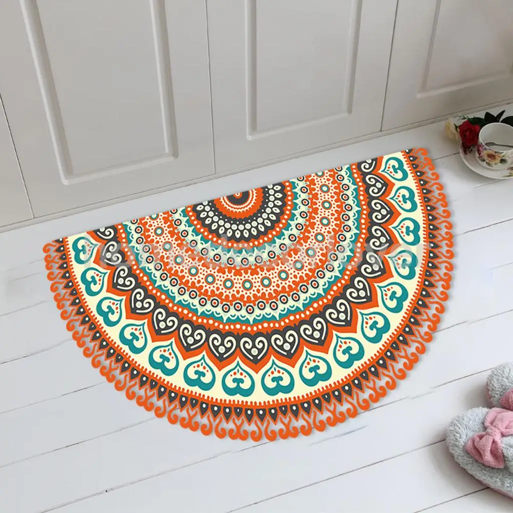 60cm Round 3D Desktop Table Top Countertop Furniture Protection Film Table Sticker PVC Film Decal Murals Cover Film	