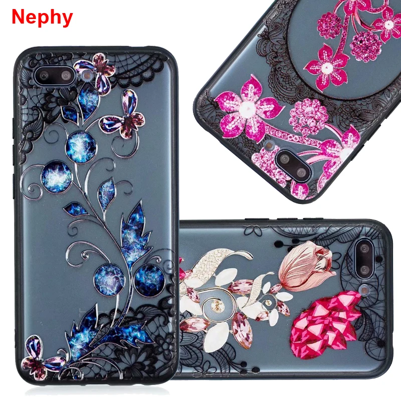 Lace Flower Phone Case For Huawei P20 Lite P20Pro Honor 10 Mate Pro Soft Silicone Back Cover Fundas | Мобильные телефоны и
