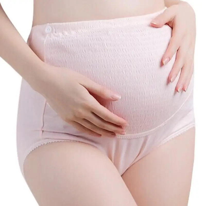 Мягкие хлопковые трусики для беременных дышащие женские регулируемые трусики нижнее белье с высокой талией