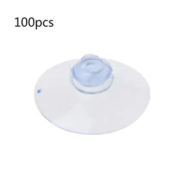 

100Pcs DIY Clear 35mm Large Suction Cup Plastic Sucker Pads For Window Wall Hook