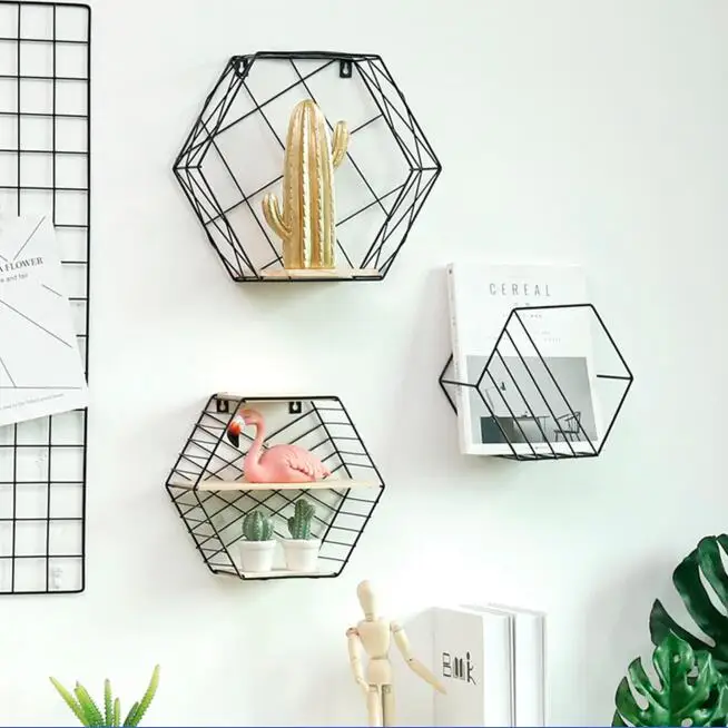 Halling الفن رفوف الحديد جدار حامل المجلات الصحف رف مكتب المنظم الدفتين المنزل كتاب جمع الجرف الديكور