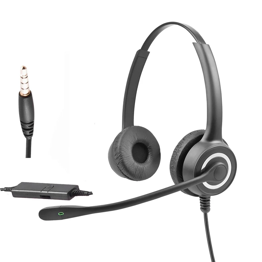 New 228MP Call Center Headset Office Telephone With Microphone Ear Earphone For Office Driver Call Center Skype