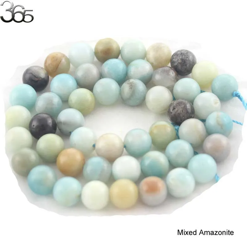 Free Shipping Natural Stone Mixed  Aqua Amazonite ...