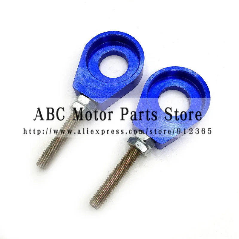 

Chain adjuster Aluminum Red Blue Gold Silver Black for Dirt Pit Bike Rear Wheel Axle Hole 12mm Or 15mm #420 #428 #520