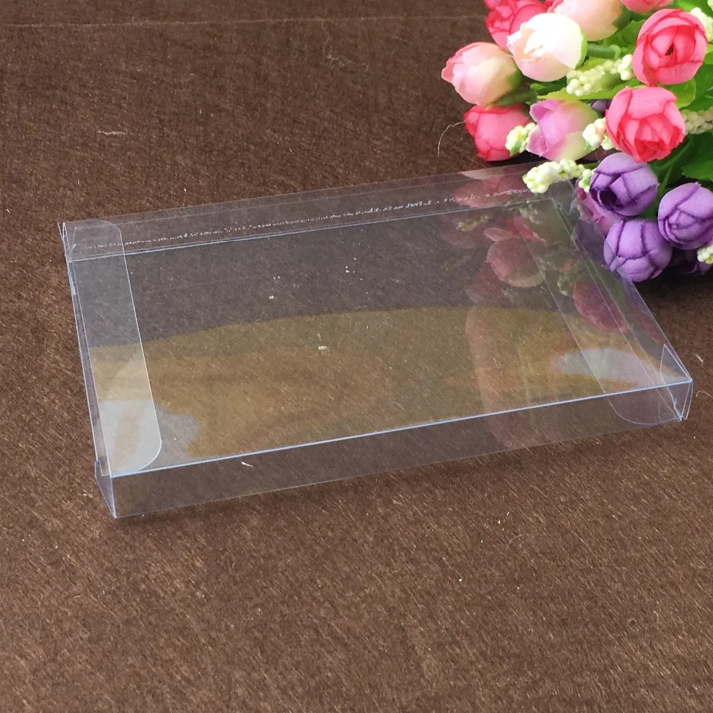

50pcs 1.5*10*15cm clear plastic pvc box packing boxes for gifts/chocolate/candy/cosmetic/cake/crafts square transparent pvc Box