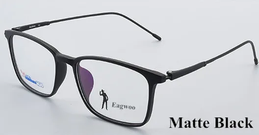 Ацетатные мужские очки, полная оправа, оптическая оправа, рецепт, прямоугольное зрелище, близорукость, очки для глаз, новинка 7210 - Цвет оправы: Matte Black