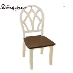 Dongzhur кукольный домик аксессуары миниатюрная мебель стул белый стул 1:12 Кукольный Гостиная Ресторан дома табурет кресло