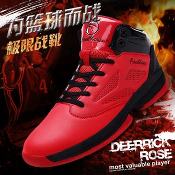 

New basketball shoes breathable wear - resistant large size shoes boots high - help leisure sports shoes men is shoes large code