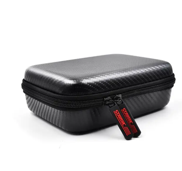 Ручной карданный подвес портативный пакет для хранения PU сумка красный/черный карбоновый ящик для хранения сумка для DJI Osmo Карманная камера - Цвет: Black