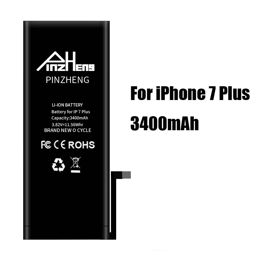 PINZHENG Высокая емкость Телефона батарея для iPhone 7 7 Plus SE Замена Батарея 0 цикл батарея для iPhone 7 7 Plus батареи - Цвет: 3400mAh For i7P