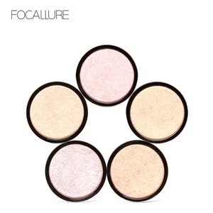 FOCALLURE осветитель Осветление ЛИЦА нажал хайлайтер порошок легко носить для блеск для лица 5 цветов - изображение