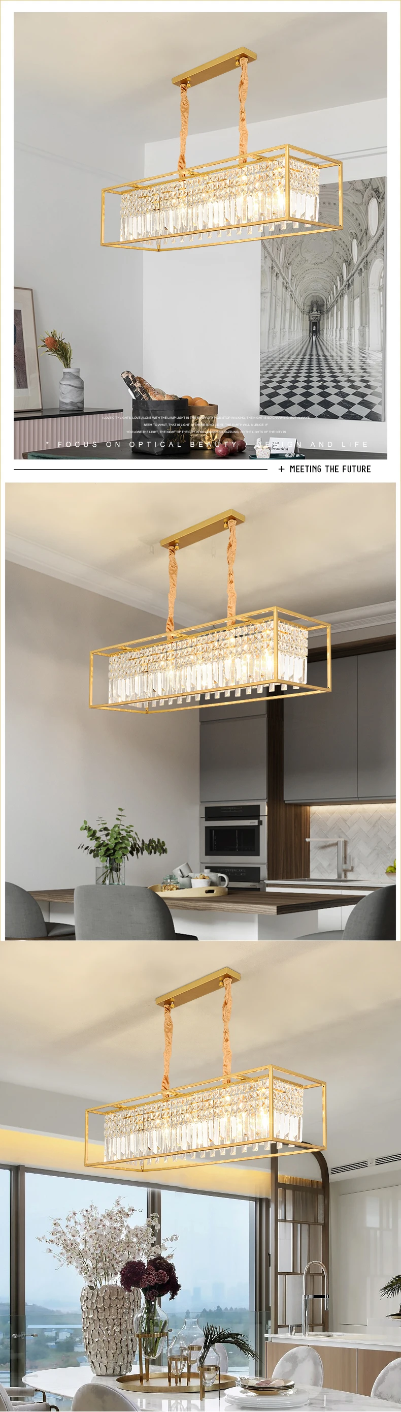 Современные золотые металлические светодиодные люстры, светильник ing Lustre Crystal для гостиной, светодиодная подвесная люстра, светильник для спальни, подвесной светильник
