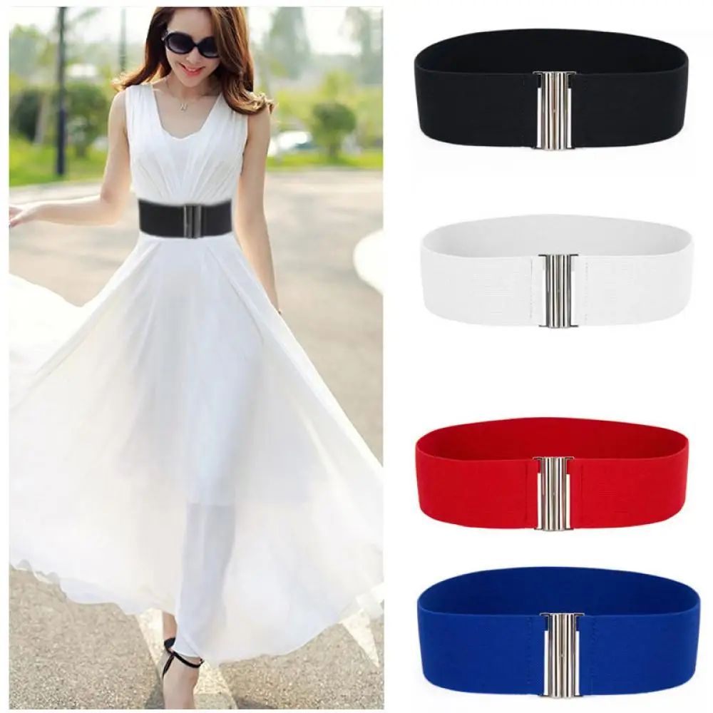 

Hot Women Belt Skinny Elastic Soft Leather Wide Self Tie Wrap Around Waist Band Simple Femme Vintage Dress Belt Accessori