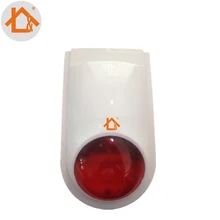 Проводная наружная Вспышка Сирена водонепроницаемый красный световой импульс сирена для системы безопасности