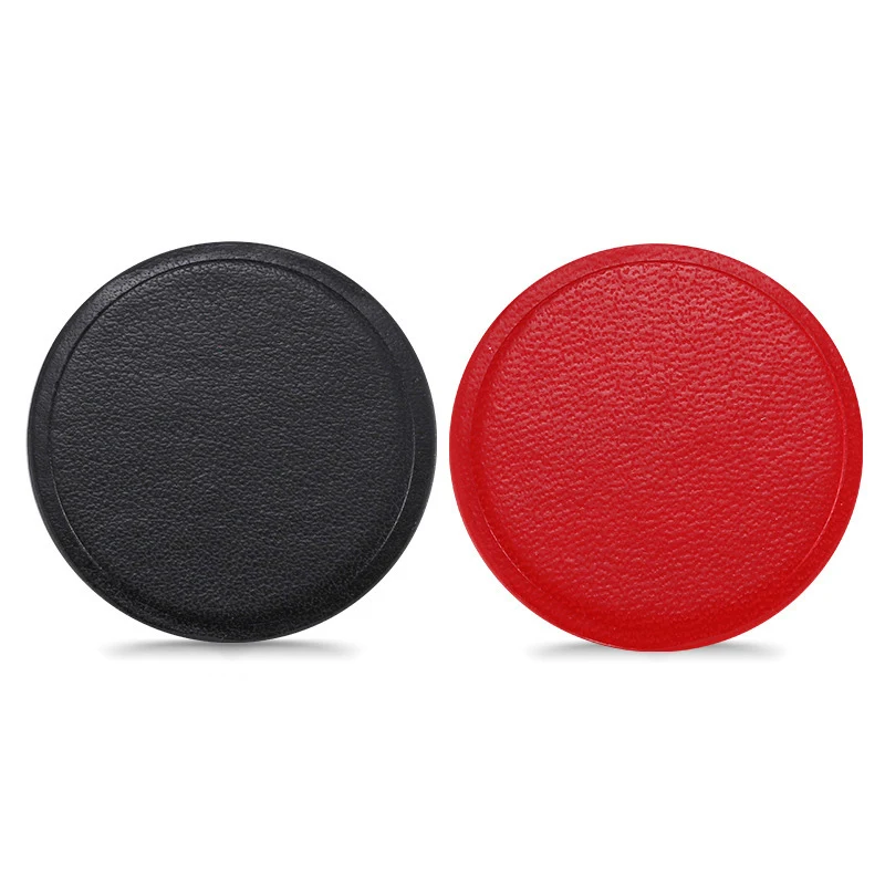 XMXCZKJ Car Magnetic Holder Accessories Replacement PU Leather Metal Plate Kit With Adhesive Magnet For Disk Mobile Phone Stand - Цвет: 1Black1Red pu